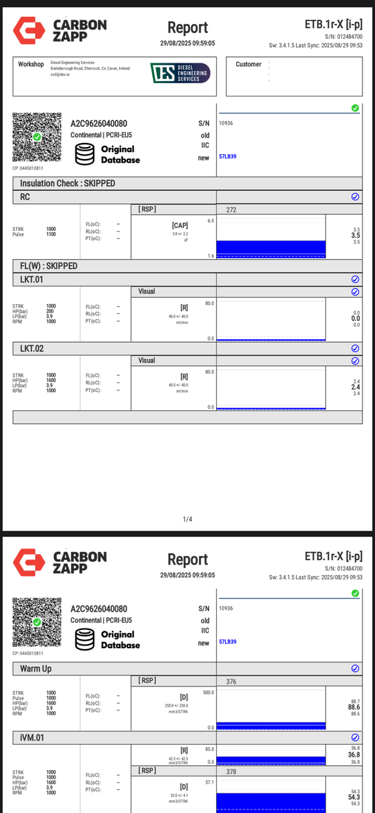 A2C9626040080 / 03L130277B - Reconditioned Continental VDO Injector